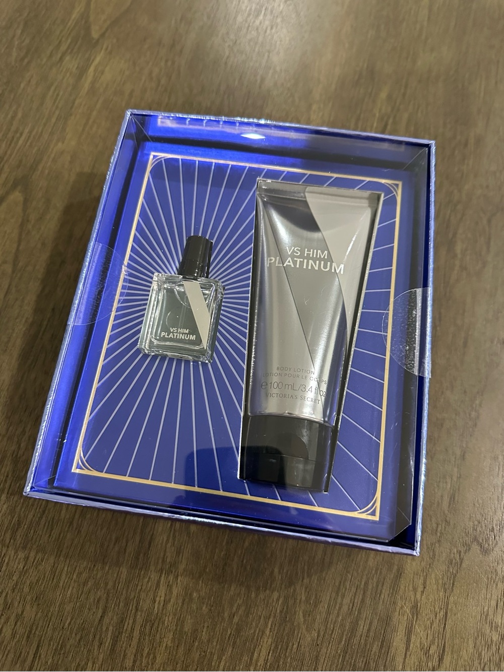 Victoria's Secret Platinum Mini Fragrance Duo Gift Set, Cologne & Travel Lotion